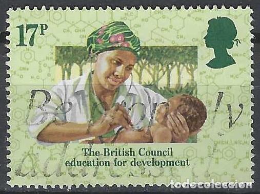 Sellos: GRAN BRETA&Ntilde;A 1984 - CENTENARIO DE LA SOC. BEN&Eacute;FICA &rdquo;BRITISH COUNCIL&rdquo;, EDUACI&Oacute;N - USADO