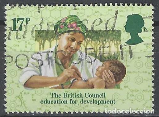 Sellos: GRAN BRETA&Ntilde;A 1984 - CENTENARIO DE LA SOC. BEN&Eacute;FICA &rdquo;BRITISH COUNCIL&rdquo;, EDUACI&Oacute;N - USADO