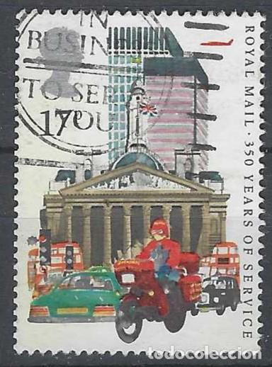 Selos: GRAN BRETA&Ntilde;A 1985 - 350&ordm; ANIV. DEL CORREO BRIT&Aacute;NICO, MENSAJERO Y LA BOLSA DE LONDRES - USADO