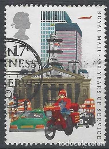 Selos: GRAN BRETA&Ntilde;A 1985 - 350&ordm; ANIV. DEL CORREO BRIT&Aacute;NICO, MENSAJERO Y LA BOLSA DE LONDRES - USADO