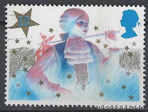 Sellos: GRAN BRETA&Ntilde;A 1985 - NAVIDAD, EL NI&Ntilde;O PRINCIPAL - USADO