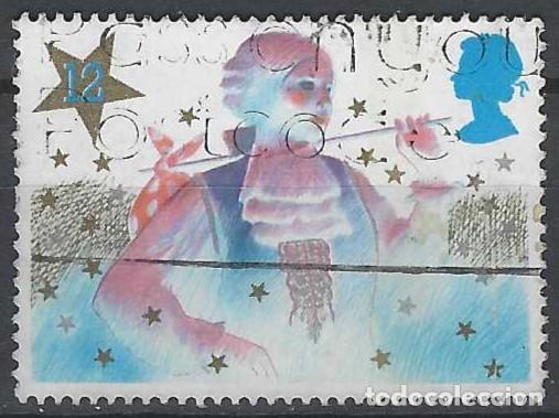 Sellos: GRAN BRETA&Ntilde;A 1985 - NAVIDAD, EL NI&Ntilde;O PRINCIPAL - USADO
