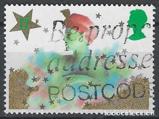 Sellos: GRAN BRETA&Ntilde;A 1985 - NAVIDAD, EL GENIO - USADO