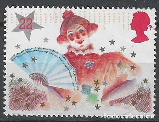 Sellos: GRAN BRETA&Ntilde;A 1985 - NAVIDAD, LA GRAN DAMA - USADO