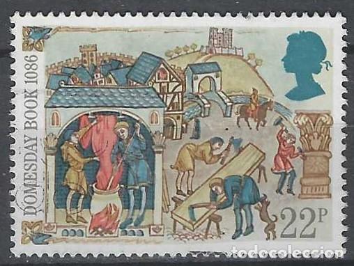 Sellos: GRAN BRETA&Ntilde;A 1986 - 9&ordm; CENTENARIO DEL LIBRO DE DOMESDAY - USADO