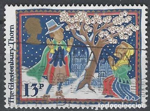 Sellos: GRAN BRETA&Ntilde;A 1986 - NAVIDAD, FOLKLORE, LA ESPINA DE GLASTONBURY - USADO