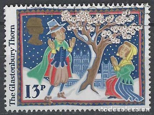 Sellos: GRAN BRETA&Ntilde;A 1986 - NAVIDAD, FOLKLORE, LA ESPINA DE GLASTONBURY - USADO