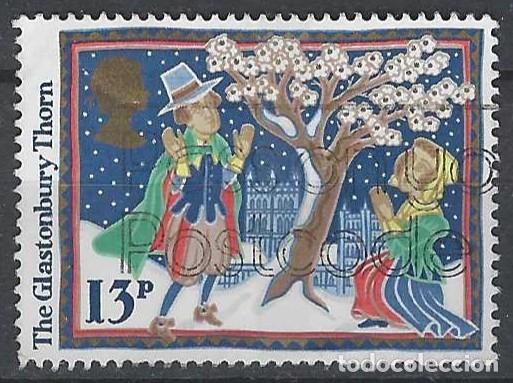 Sellos: GRAN BRETA&Ntilde;A 1986 - NAVIDAD, FOLKLORE, LA ESPINA DE GLASTONBURY - USADO