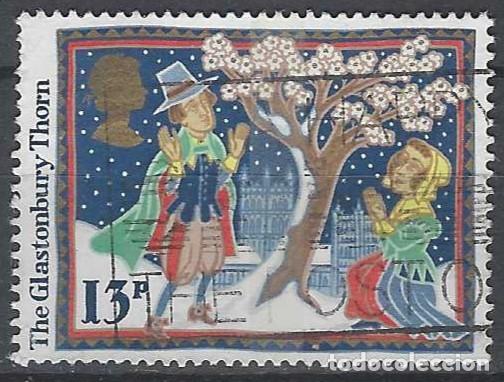 Sellos: GRAN BRETA&Ntilde;A 1986 - NAVIDAD, FOLKLORE, LA ESPINA DE GLASTONBURY - USADO