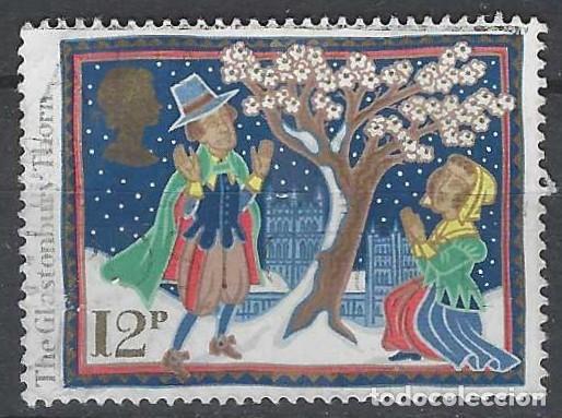 Sellos: GRAN BRETA&Ntilde;A 1986 - NAVIDAD, FOLKLORE, LA ESPINA DE GLASTONBURY 12P - USADO