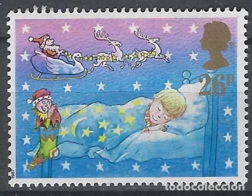 Sellos: GRAN BRETA&Ntilde;A 1987 - NAVIDAD, NI&Ntilde;O DURMIENTE - MNH**