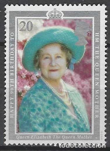 Sellos: GRAN BRETA&Ntilde;A 1990 - 90&ordm; ANIV. DEL NACIMIENTO DE LA REINA MADRE ELIZABETH - MSG