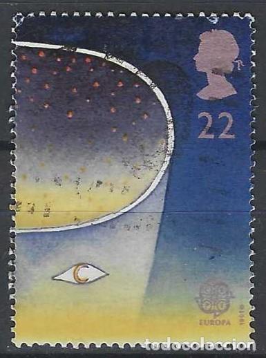 Sellos: GRAN BRETA&Ntilde;A 1991 - EMISI&Oacute;N EUROPA, EUROPA Y EL ESPACIO - USADO
