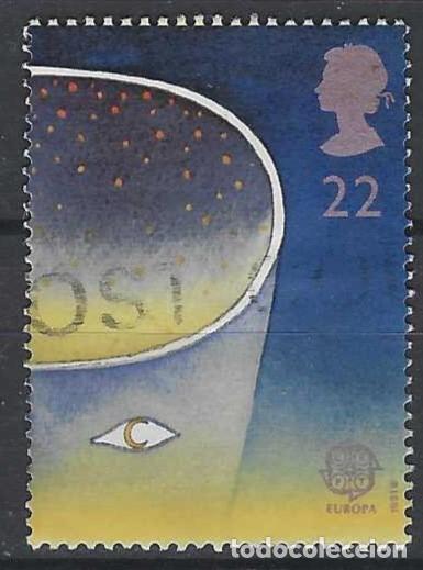 Sellos: GRAN BRETA&Ntilde;A 1991 - EMISI&Oacute;N EUROPA, EUROPA Y EL ESPACIO - USADO