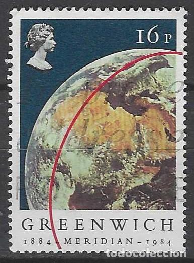 Sellos: GRAN BRETA&Ntilde;A 1984 - CENTENARIO DEL MERIDIANO DE GREENWICH - USADO