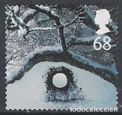 Sellos: GRAN BRETA&Ntilde;A 2003 - NAVIDAD, AGUJERO DE HIELO - USADO