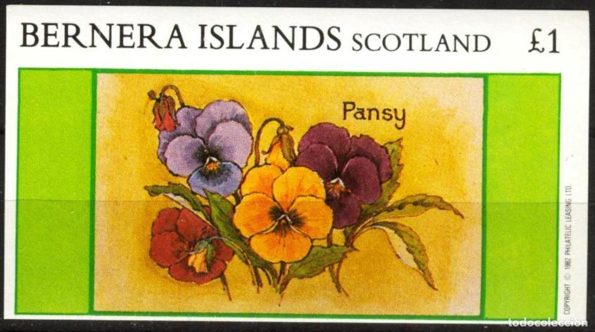Sellos: GB LOCAL BERNERA 1982 SHEET MNH FLORES FLOWERS FLEURS FIORI BLUMEN