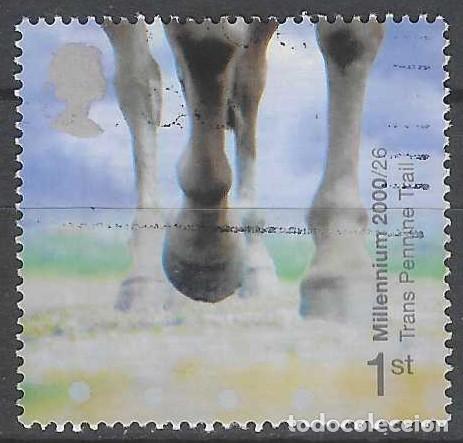 Sellos: GRAN BRETA&Ntilde;A 2000 - MILENIO, PIEDRA Y TIERRA, PEZU&Ntilde;AS DE CABALLO - USADO
