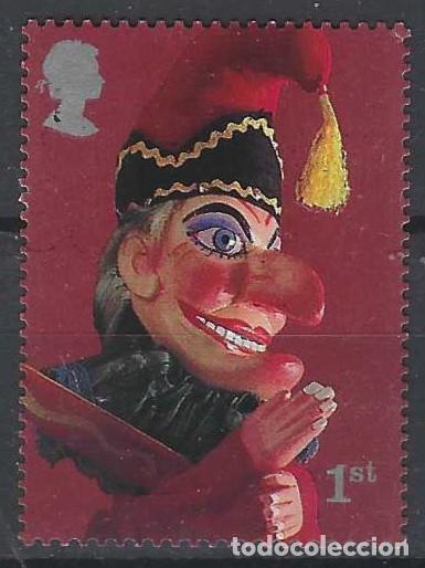 Sellos: GRAN BRETA&Ntilde;A 2001 - MARIONETAS, MR. PUNCH - MSG - Foto 1