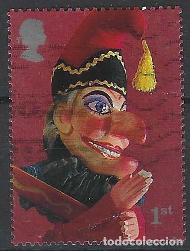 Sellos: GRAN BRETA&Ntilde;A 2001 - MARIONETAS, MR. PUNCH - USADO