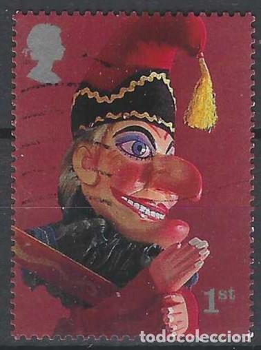 Sellos: GRAN BRETA&Ntilde;A 2001 - MARIONETAS, MR. PUNCH - USADO