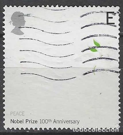 Sellos: GRAN BRETA&Ntilde;A 2001 - CENTENARIO DE LOS PREMIOS NOBEL, PAZ - USADO