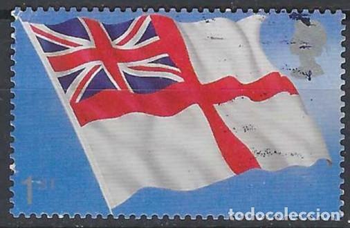 Sellos: GRAN BRETA&Ntilde;A 2001 - BANDERAS DE PABELLONES, ROYAL NAVY - USADO
