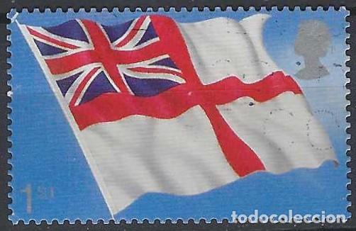Sellos: GRAN BRETA&Ntilde;A 2001 - BANDERAS DE PABELLONES, ROYAL NAVY - USADO