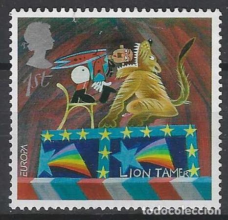 Sellos: GRAN BRETA&Ntilde;A 2002 - EMISI&Oacute;N EUROPA, EL CIRCO, DOMADOR - MSG