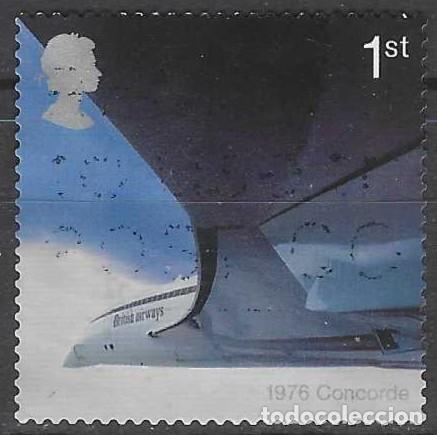 Sellos: GRAN BRETA&Ntilde;A 2002 - 50&ordm; A&Ntilde;OS DE LA AVIACI&Oacute;N COMERCIAL, CONCORDE 1969 - USADO
