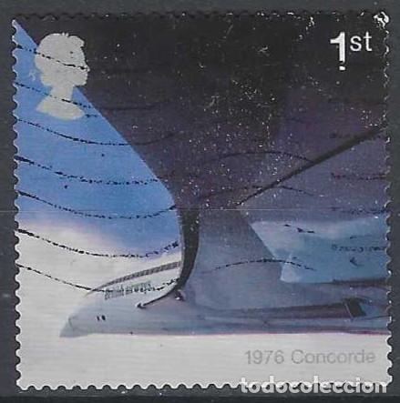 Sellos: GRAN BRETA&Ntilde;A 2002 - 50&ordm; A&Ntilde;OS DE LA AVIACI&Oacute;N COMERCIAL, CONCORDE 1969 - USADO