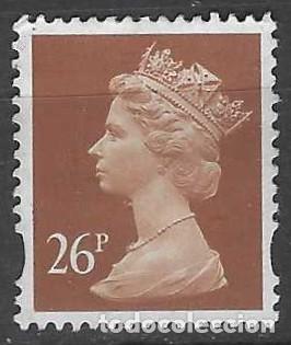 Sellos: GRAN BRETA&Ntilde;A 1996 - ISABEL II, 26P MARR&Oacute;N - MSG