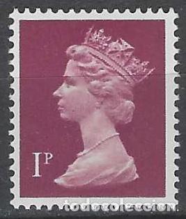 Sellos: GRAN BRETA&Ntilde;A 1971 - ISABEL II, 1P P&Uacute;PURA PARDUZCO - MNH**