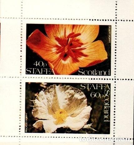 Sellos: GB LOCAL STAFFA 1982 SHEET MNH FLORA FLOWERS FLEURS FLORES BLUMEN FIORI