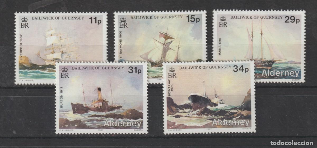 Sellos: Guernsey 1987 - Yvert 32/36 mnh**