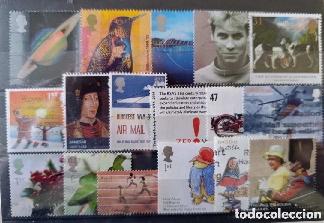 Sellos: Lote de sellos usados Gran Breta&ntilde;a UK Great Britain 2