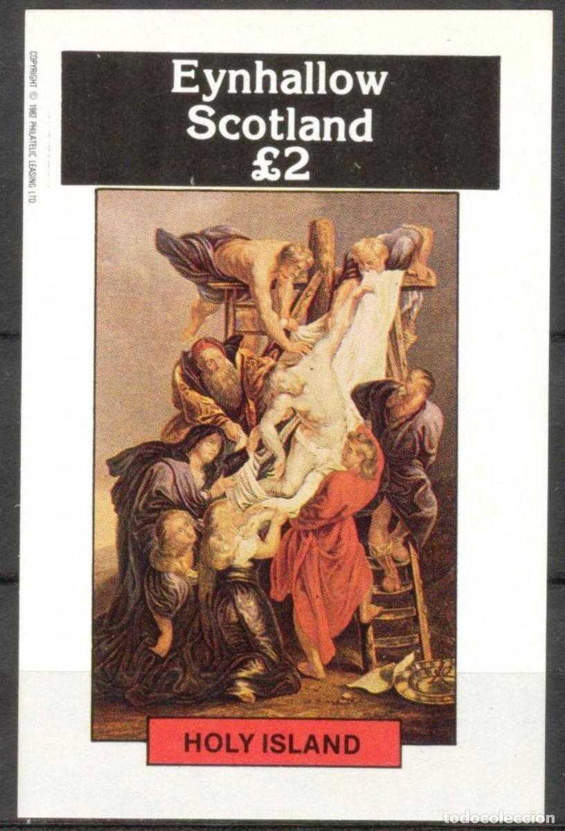 Sellos: GB LOCAL EYNHALLOW 1982 SHEET MNH RELIGIOUS ART PAINTINGS ARTE RELIGIOSO PINTURAS RELIGIOSAS