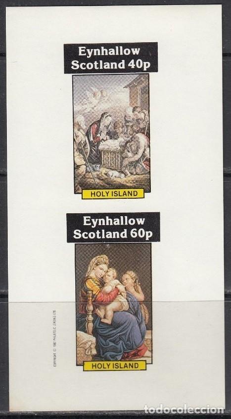 Sellos: GB LOCAL EYNHALLOW 1982 SHEET MNH IMPERF RELIGIOUS ART PAINTINGS ARTE RELIGIOSO PINTURAS RELIGIOSAS