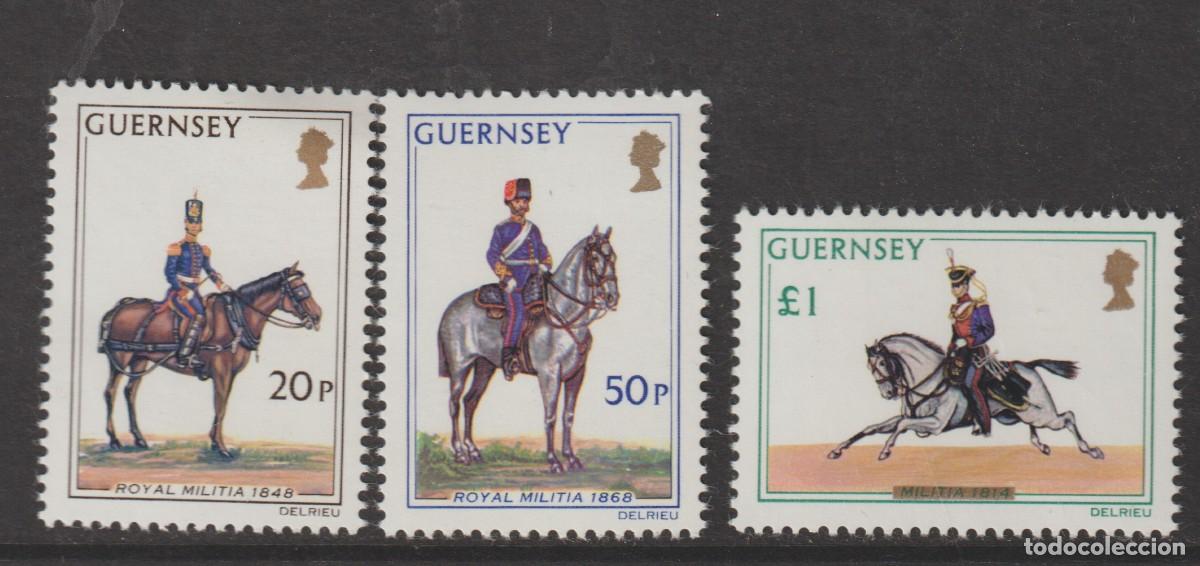 Sellos: Guernsey 1975 - Yvert 113/115 mnh**