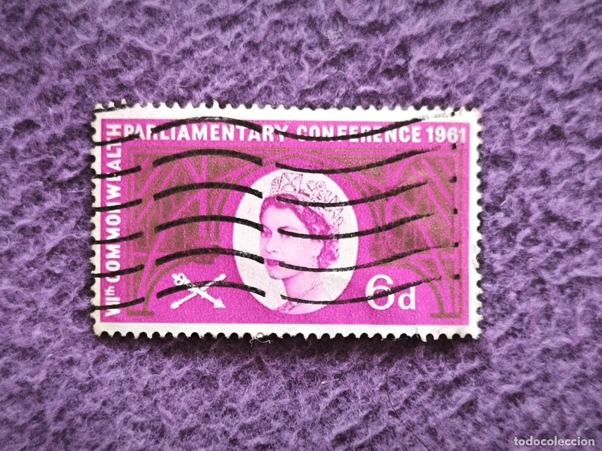 Sellos: Sello Commonwealth Parliamentary Conference 1961 6d Reina Isabel II Filatelia