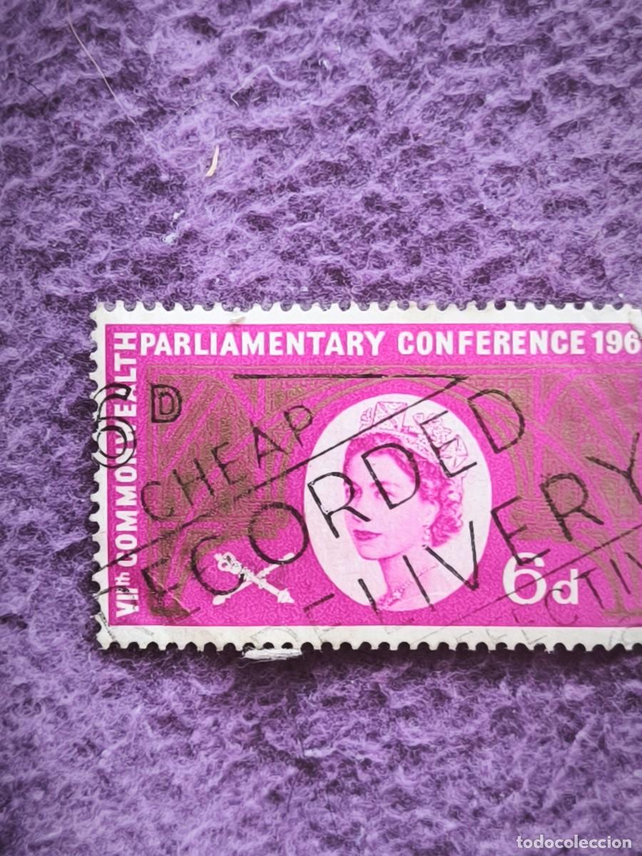 Sellos: Sello Commonwealth Parliamentary Conference 1961 6d Reina Isabel II Filatelia