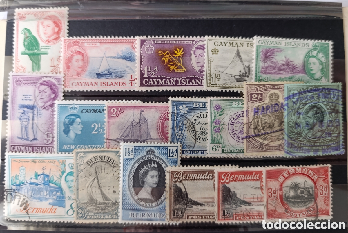 Stamps: Lote de sellos usados colonias inglesas brit&aacute;nicas colonies