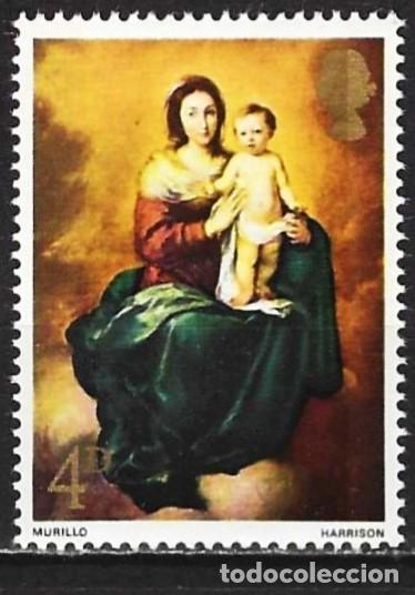 Sellos: Gran Breta&ntilde;a 1967 - Mi 475 &ndash; YT 500 - Pintura de Murillo : La Virgen con el Ni&ntilde;o - MNH**