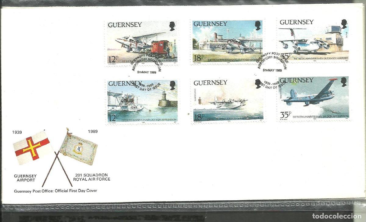 Sellos: GUERNSEY 1989 - FDC Yvert nro. 455-60