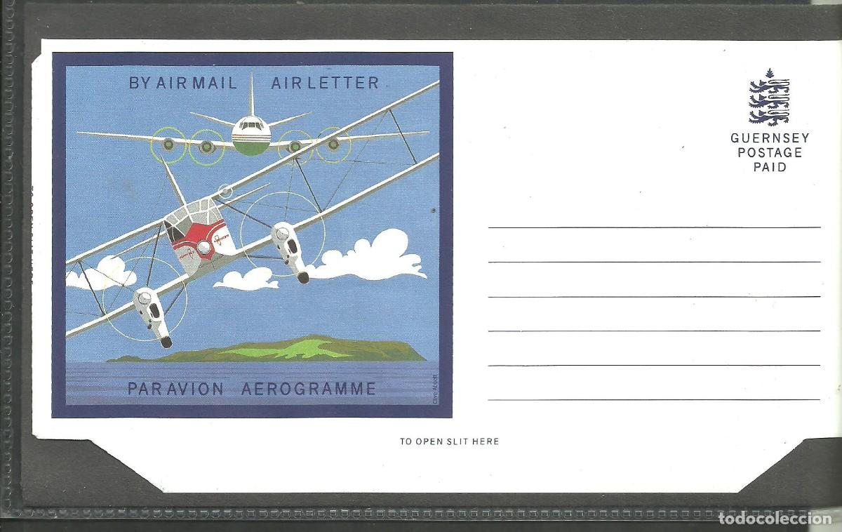 Sellos: GUERNSEY 1988 - Aerograma