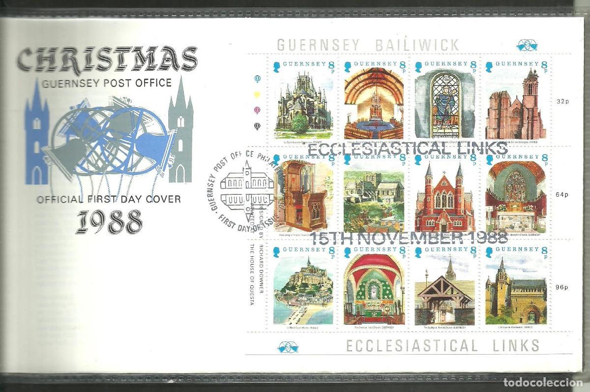 Sellos: GUERNSEY 1988 FDC Yvert nro. 438-49 (HB)