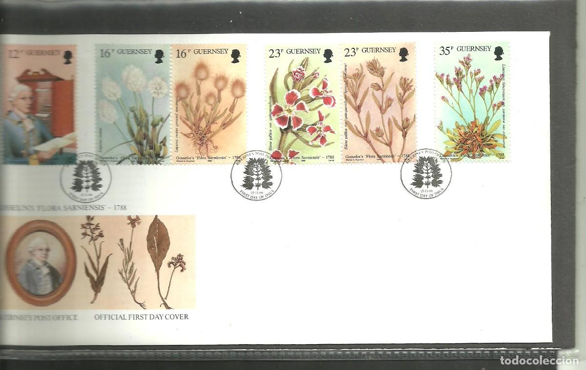 Sellos: GUERNSEY 1988 FDC Yvert nro. 432-37