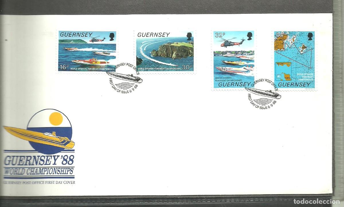 Sellos: GUERNSEY 1988 FDC Yvert nro. 428-31