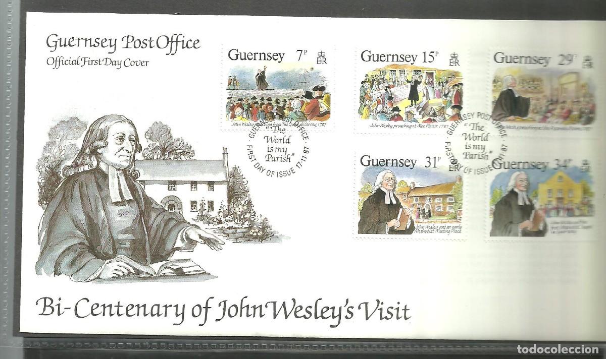 Sellos: GUERNSEY 1987 FDC Yvert nro. 407-11