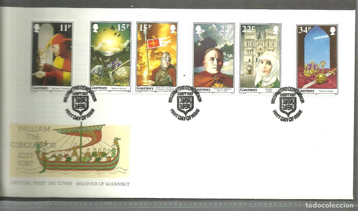 Sellos: GUERNSEY 1987 FDC Yvert nro. 401-06